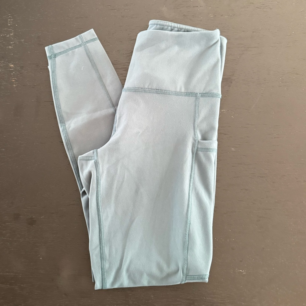 NWT 90 Degree By Reflex Light Blue Leggings